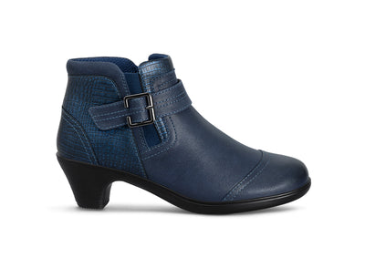 ladies navy blue dress boots OrthoFeet Emma Supportive Comfort Women's Color:BLUE-WHITE Product ID:091866700_BLS_M Come check out all have boots are your