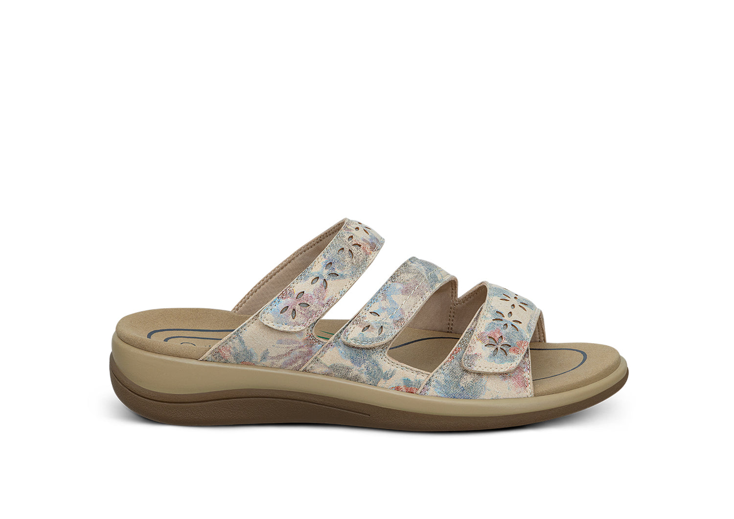 orthopedic dress sandals for women Leozcaa Summer Beach Platform PU Wedge Arch Support Slippers Slides The hollow out design not only enhances breathability but also adds a unique and fashionable touch to your outfit Orthopedic Sandals Women  Closed-Toe,