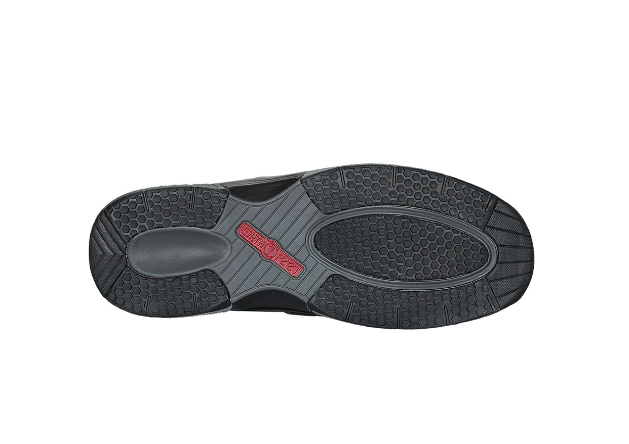 Men s Casual Shoes Orthopedic Leo Black OrthoFeet
