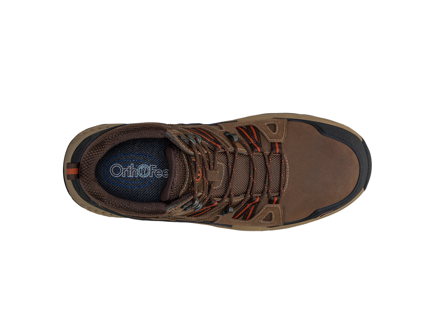 Men's Boots Hiking Orthotic Shoes Ridgewood Brown Orthofeet