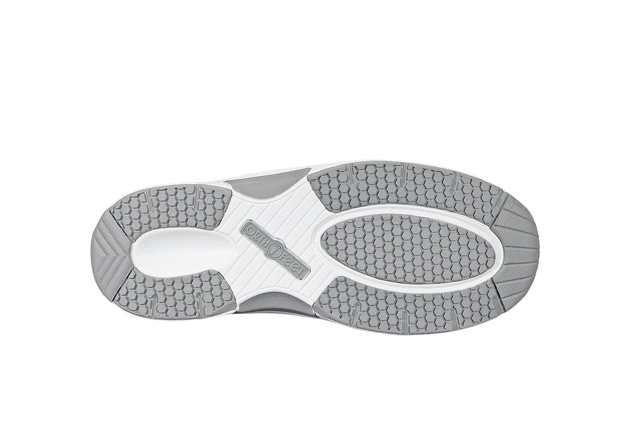 Men's Orthotic Sneakers Walking Shoes Athletic | Edgewater Gray Orthofeet â Orthofeet®