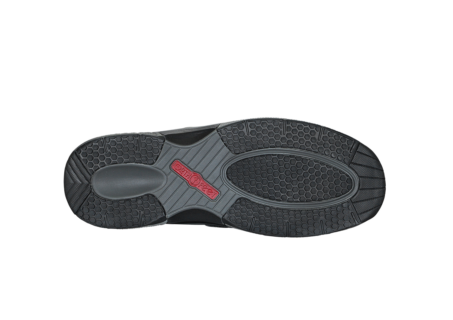 Men's Outdoor Walking Shoes Orthopedic | Orthofeet Sorrento Gray