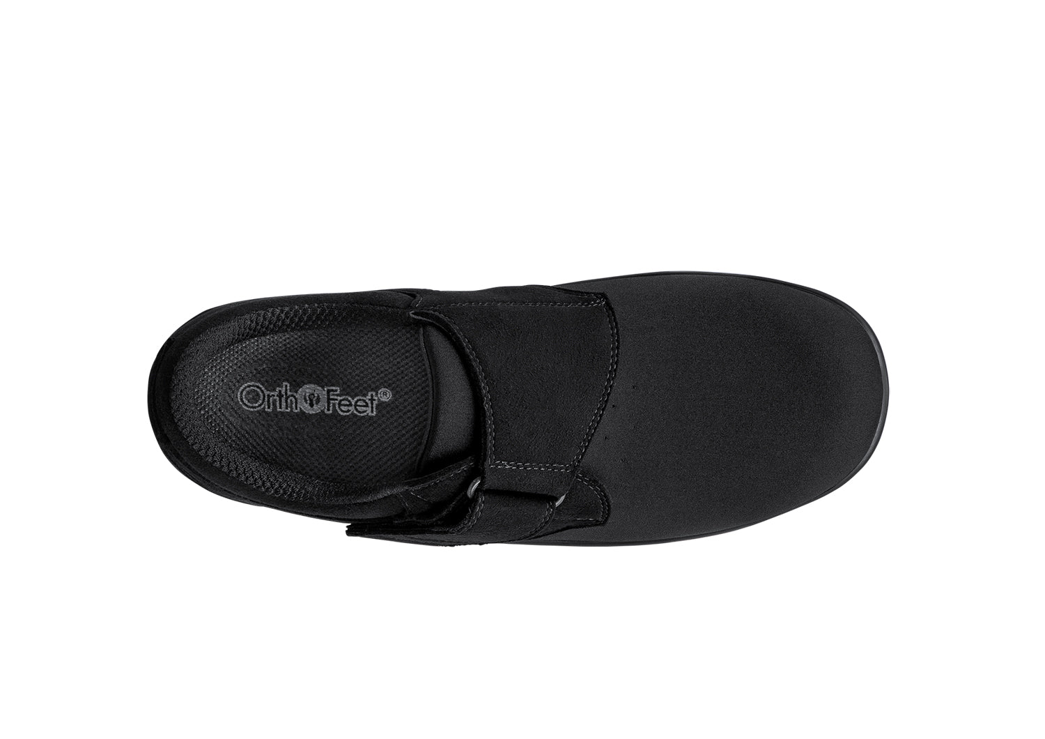 Wichita Black Stretchable Shoes | OrthoFeet