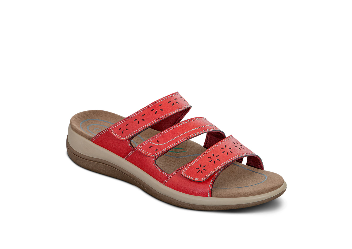 Women's Arch Support Slide Orthotic Sandals | Orthofeet Sahara Gray