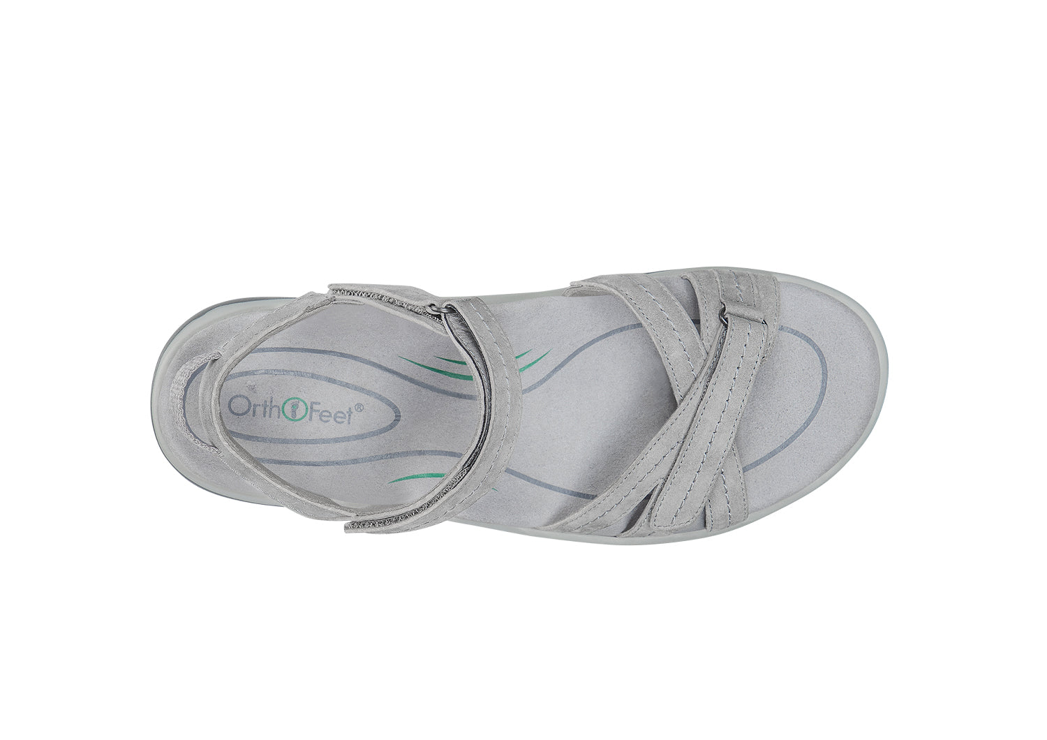 Women's Arch Support Orthotic Sandals | Orthofeet Hydra Gray