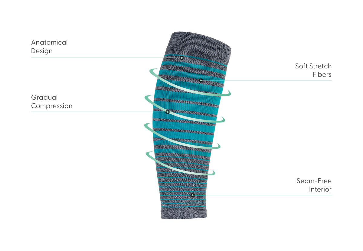 Tsuinz Compression Socks Calf Sleeves – 15-20mmHg Leg Support For Men & Women (1 Pair)