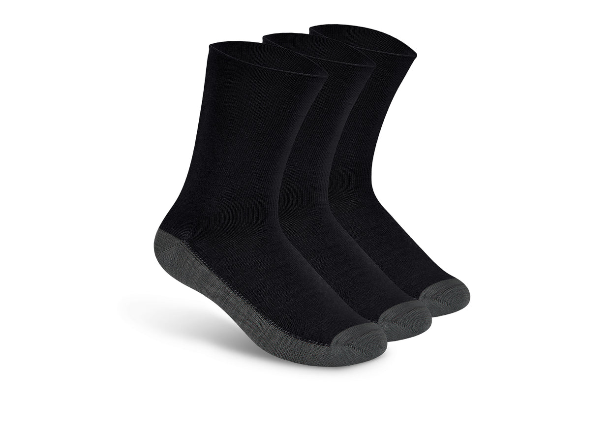 Unixex Diabetic Socks - Charcoal - Large | Orthofeet Unixex Diabetic Socks - Charcoal - Large | Orthofeet