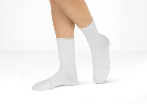 Buy cheap Casual Dress Diabetic Socks White