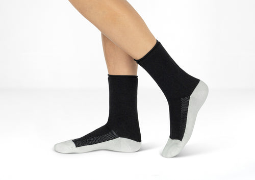 How to get Extra Roomy Diabetic Socks (Thick) Black