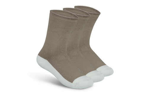 Extra Roomy Diabetic Socks (Thick) Brown