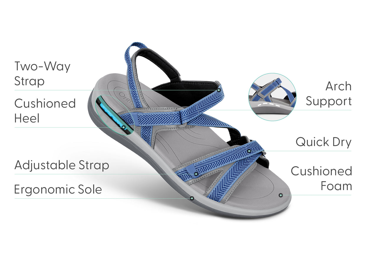 Orthofeet Sandals Orthofeet Hydra Women's Comfort Strap Sandals