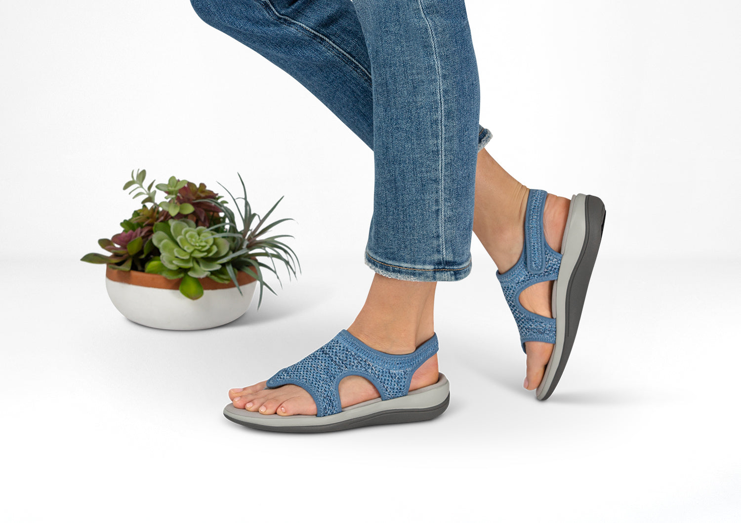 Orthopedic Sandals For Women Lyra Blue