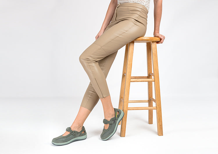 Sanibel Heel Strap - Olive Gray
