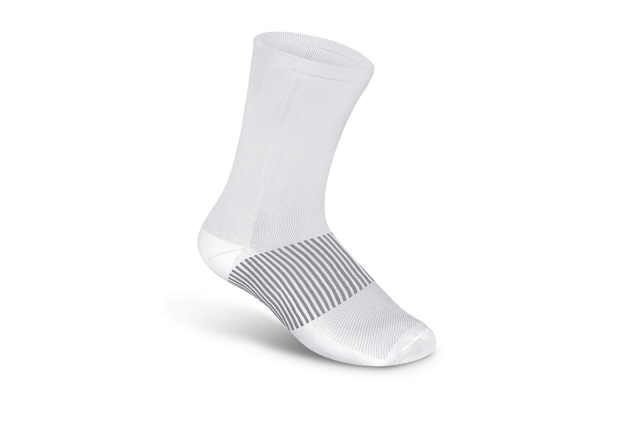 Mid-Calf Compression Socks - 18-25 mmHg - White
