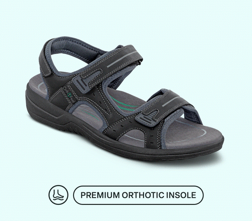 Men's Gemini Adjustable Sandals – Orthofeet® Men's Gemini Adjustable Sandals – Orthofeet®