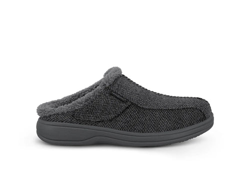 Asheville - Charcoal Herringbone