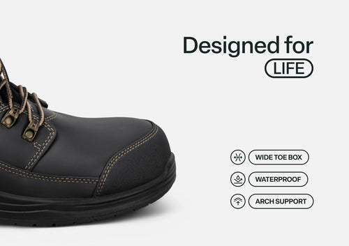 Graphite Hands-Free Work Boots - Black