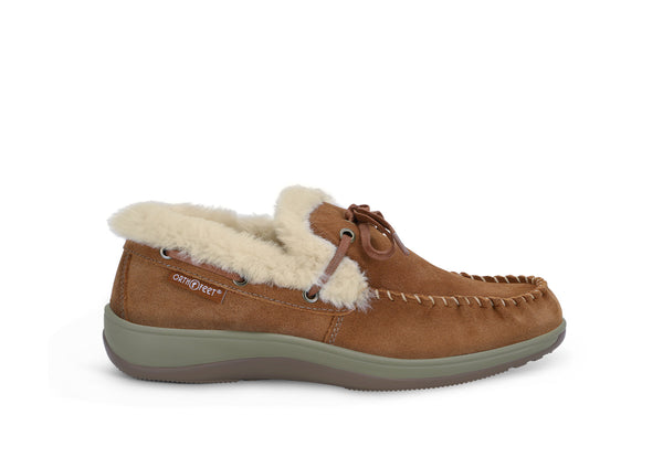 Brown House Shoes For Sore Feet Best Slippers For Plantar Fasciitis  OrthoFeet  Orthofeet