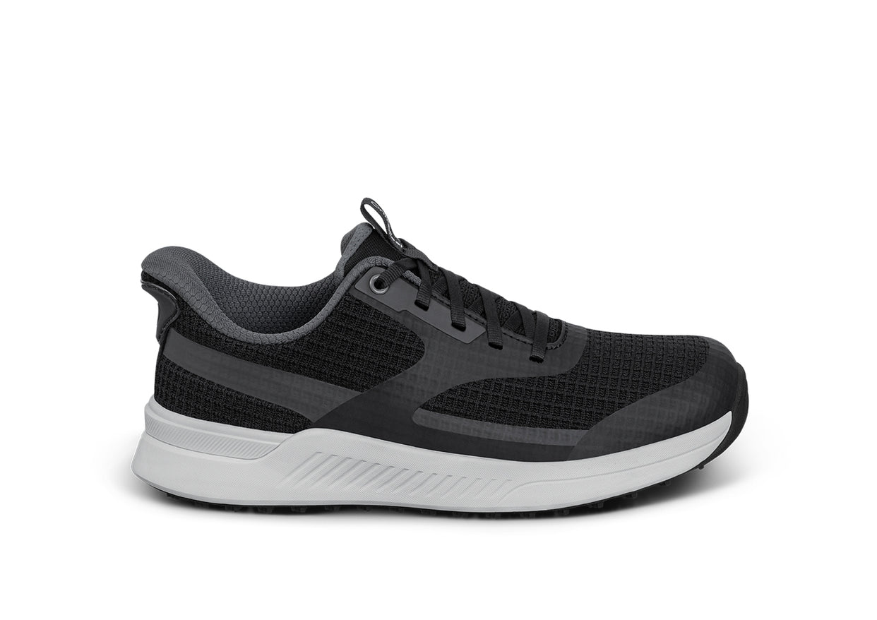 Men's Fairway Hands-Free Golf Sneakers in Black/Gray – Orthofeet®