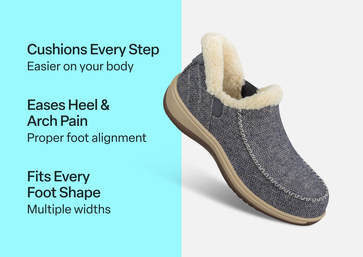 Lorin Hands-Free - Blue Herringbone Wool