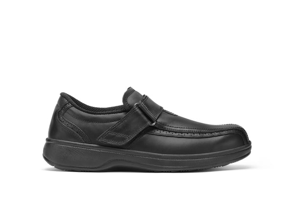 mens black dress shoes wide Mt. Emey 9501 Black- Men's Extra-depth Dress Shoes – TheWideShoes.com main image 0