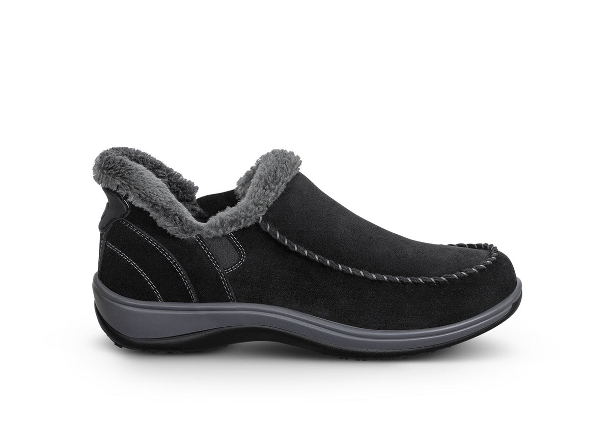 Women's Lorin Hands-Free Orthopedic Slippers in Black – Orthofeet®