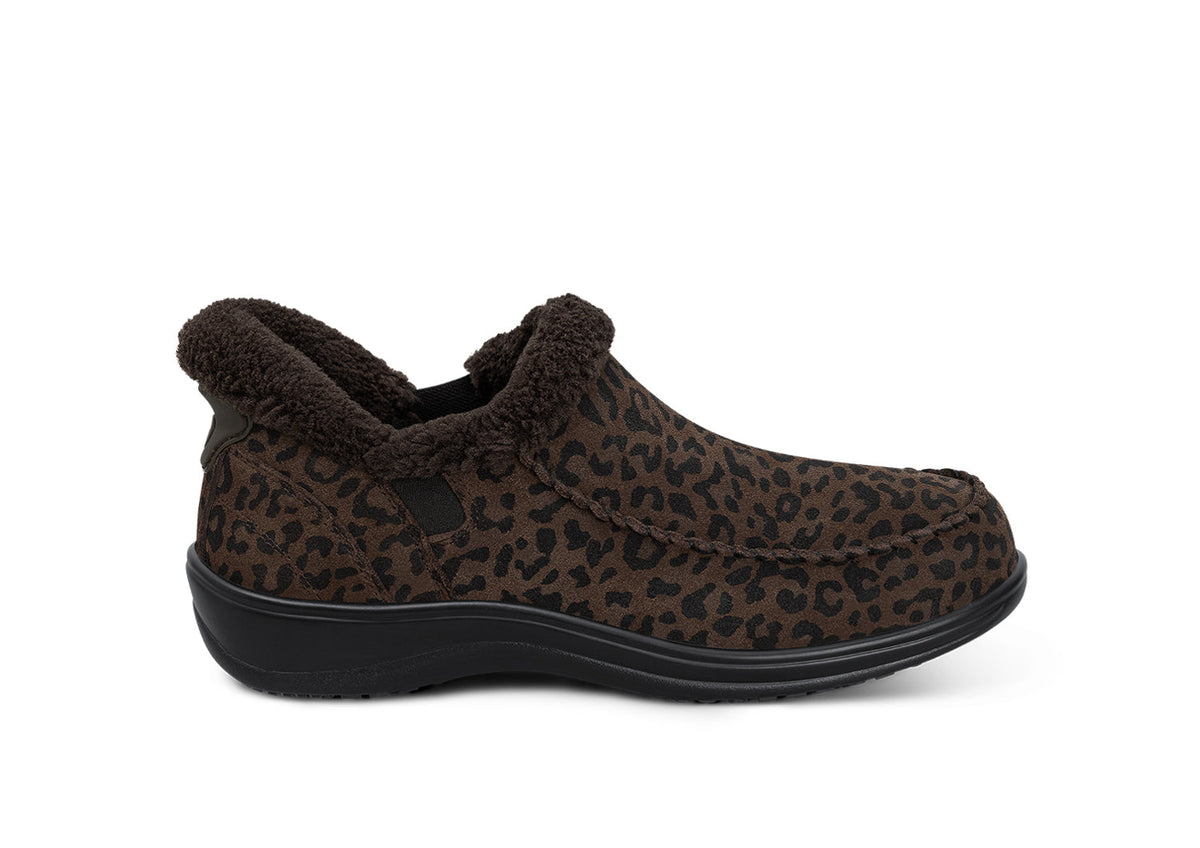 Women's Lorin Hands-Free Orthopedic Slippers in Leopard – Orthofeet®