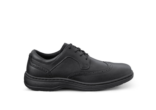 Men's Moreno Leather Brogue Casual Shoe Orthofeet Men's Moreno Leather Brogue Casual Shoe Orthofeet