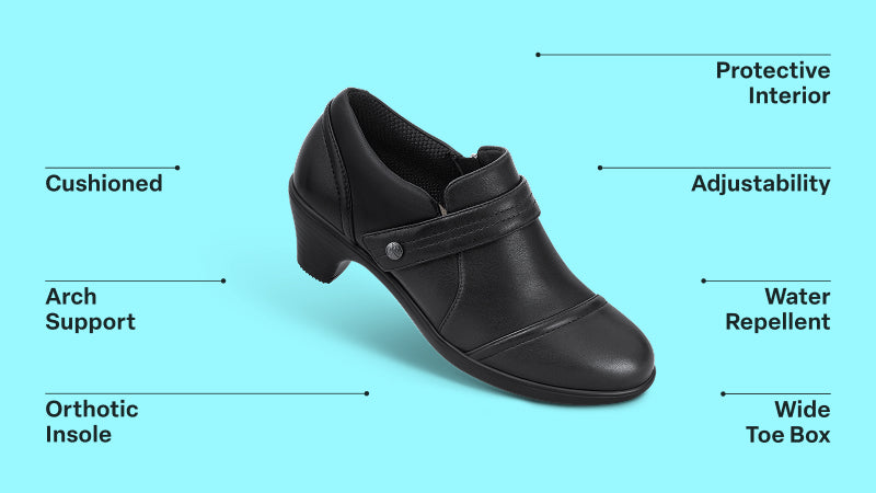 dress shoes arch support women Wide Dress Shoes For Women, Heel Pain Relief Shoes, Women's Dress Shoes