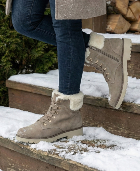Women's Stella Faux Fur-Lined Orthopedic Boots – Orthofeet®