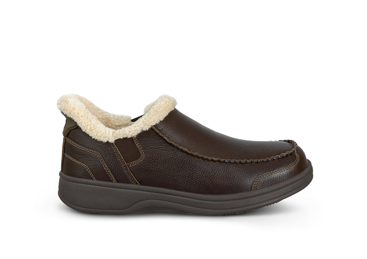 Men's Vito Hands-Free Orthopedic Slippers in Brown – Orthofeet®