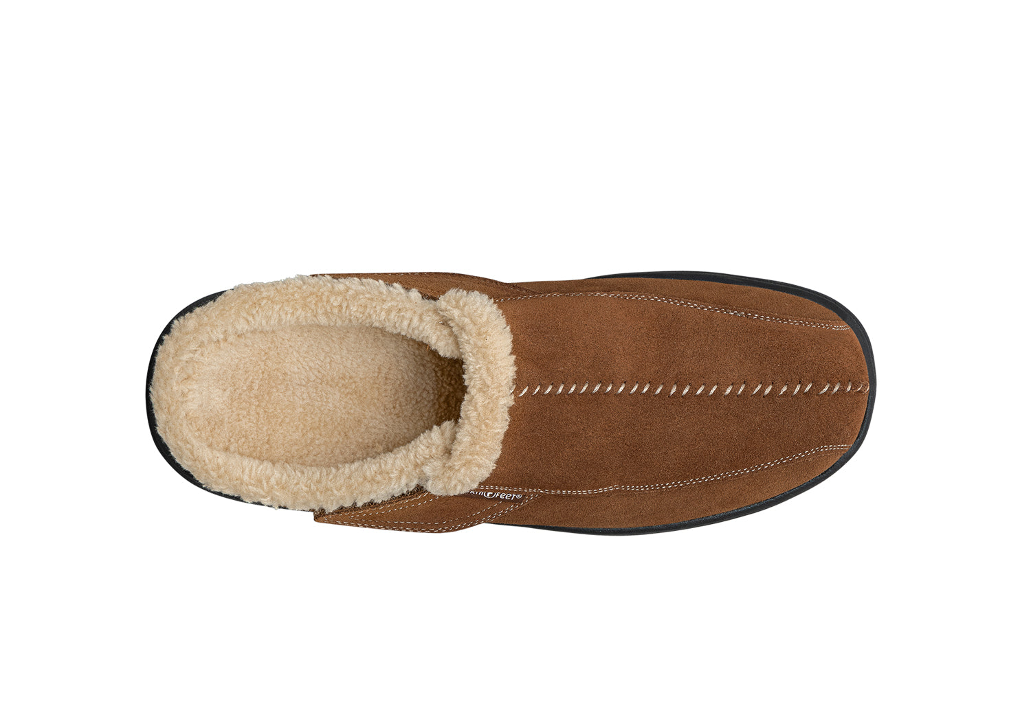 Men's Arch Support Slippers Asheville Brown OrthoFeet