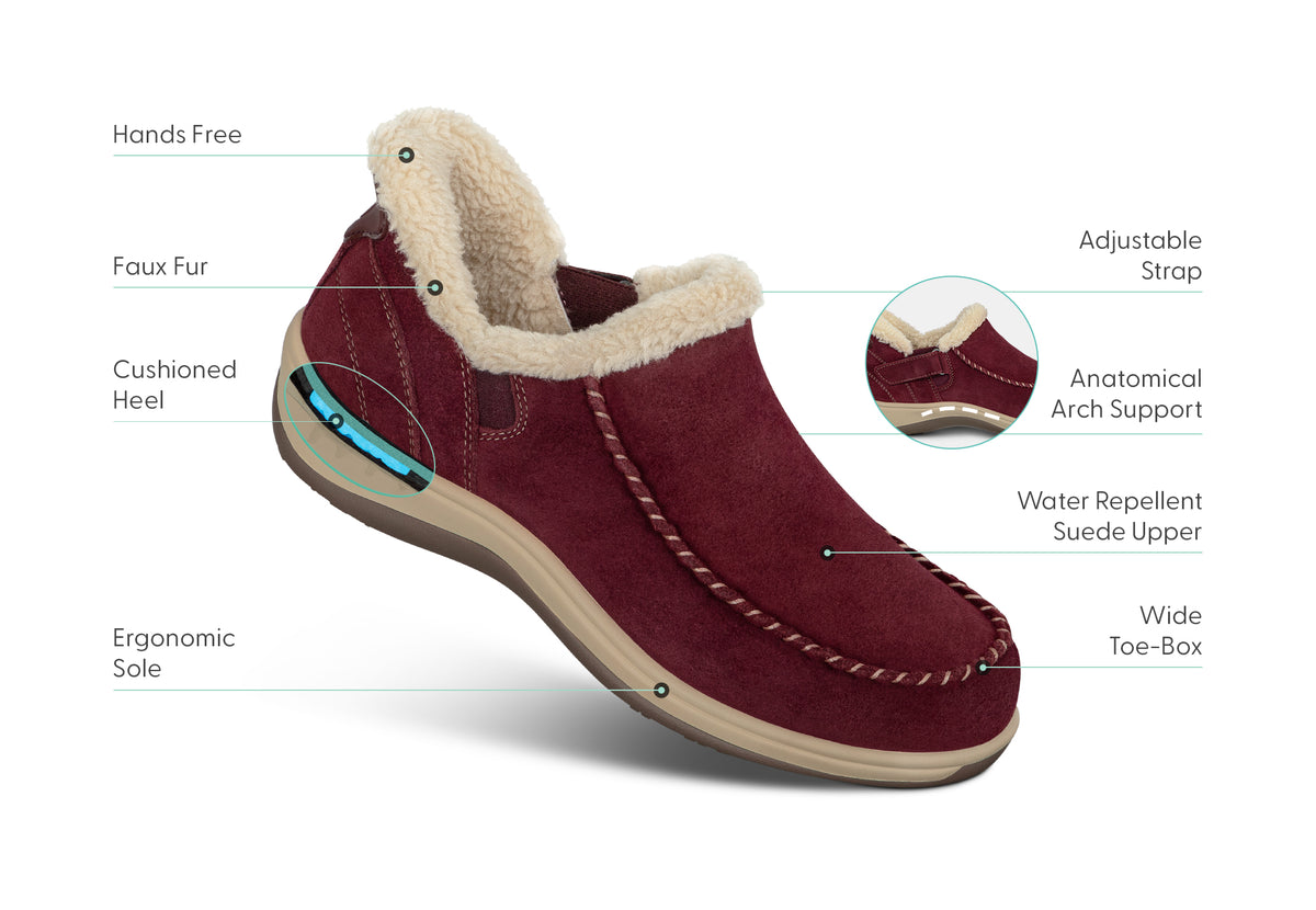 Arch Booster System Women's Arch Support Slippers House Shoes | Lorin Hands-Free Light ...