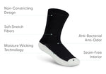 Casual/Dress Diabetic Socks - Black