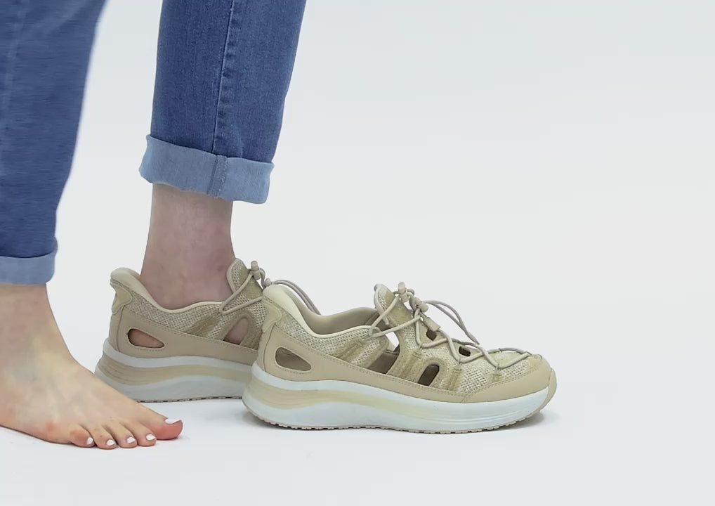 オーソフィート orthofeet VENUS BEIGE Women's Venus Hands-Free Sandals in Beige – Orthofeet®