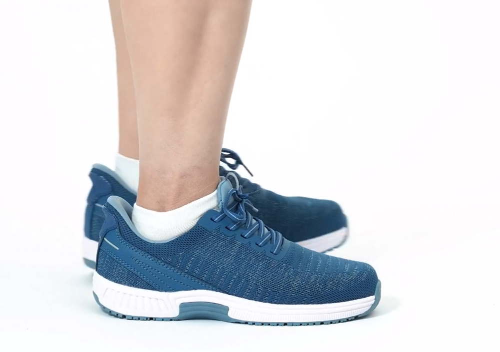 Orthofeet YARI TX BLUE-WIDE OF20014W 9.5 27.cm [ハンズフリーシューズ] Men's Athletic Shoes Orthopedic Sneakers Diabetic | Yari Hands