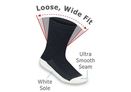 How to get Extra Roomy Diabetic Socks (Thick) Black