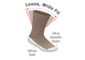 Padded Sole Crew Bamboo Diabetic Socks
