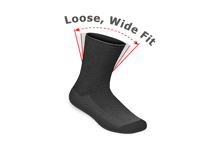 Extra Roomy Socks (Thick) - Charcoal